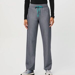 Figs High Waisted Livingston Basic Scrub Pants Graphite